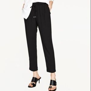 Zara basics black trousers